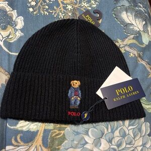 Polo Ralph Lauren Polo Bear Wool Blend Men’s Beanie One Size NWT $62 Preppy 90s